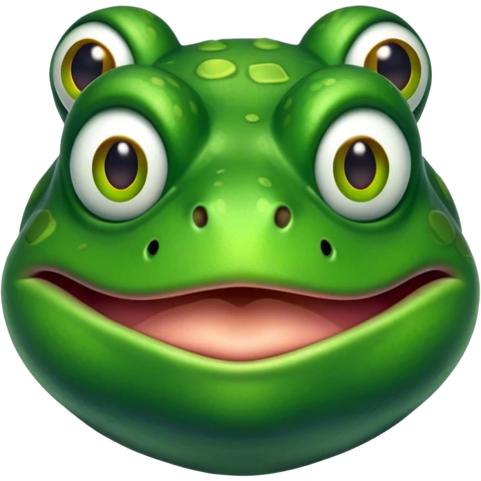 Flabbergasted frog man emoji