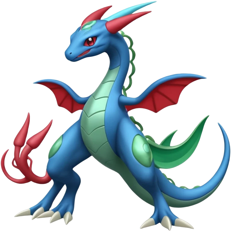 Salamence-Cresselia-Zygarde-Electrike-Fakémon-fusion, full body emoji