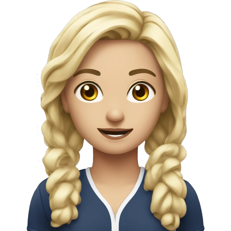 Palestra ragazza pesi bionda emoji