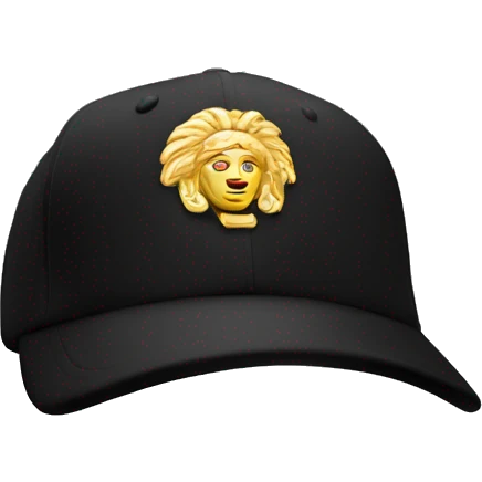 Black Versace cap  emoji
