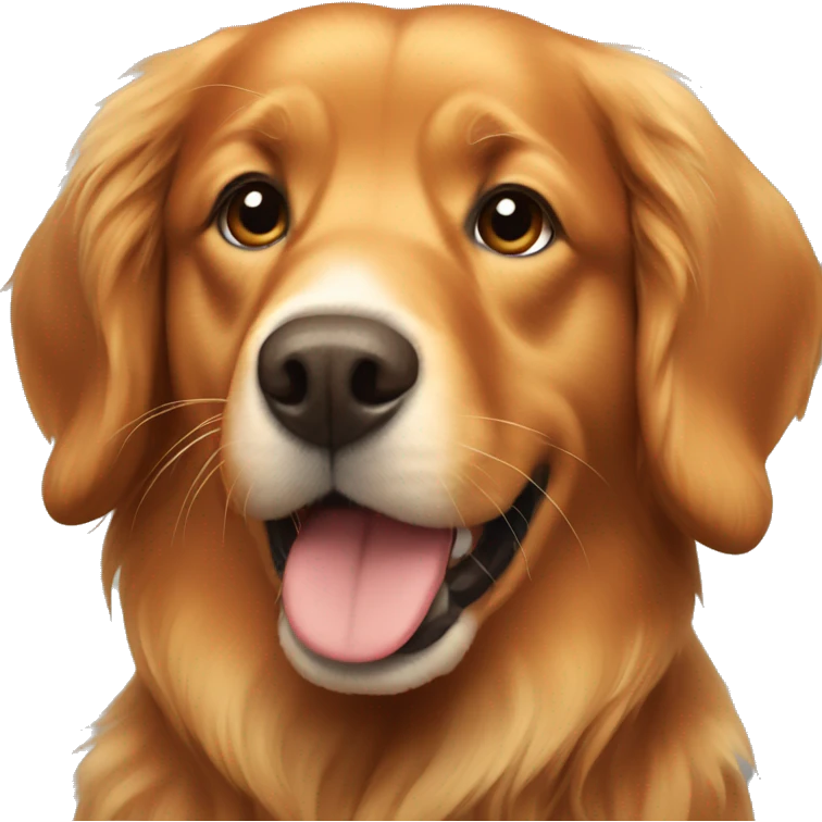 Red golden retriever  emoji