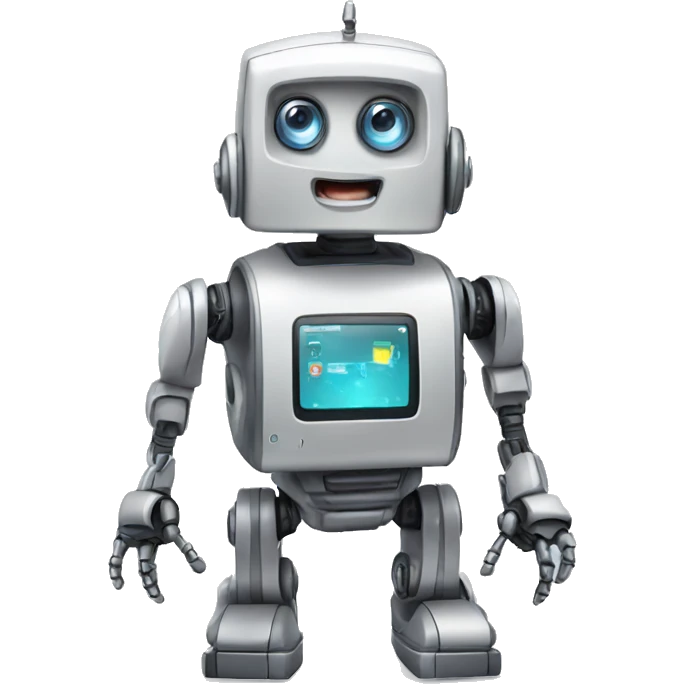robot as mobile phone emoji