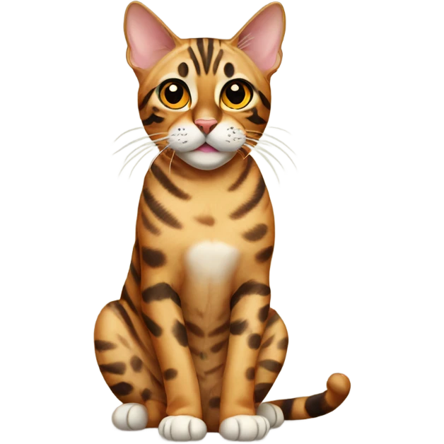 bengal cat sitting  emoji