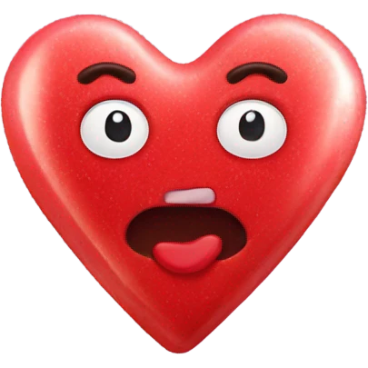 kiss me heart candy emoji