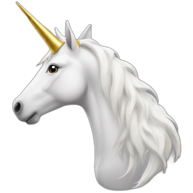 goldhorn-white-unicorn emoji