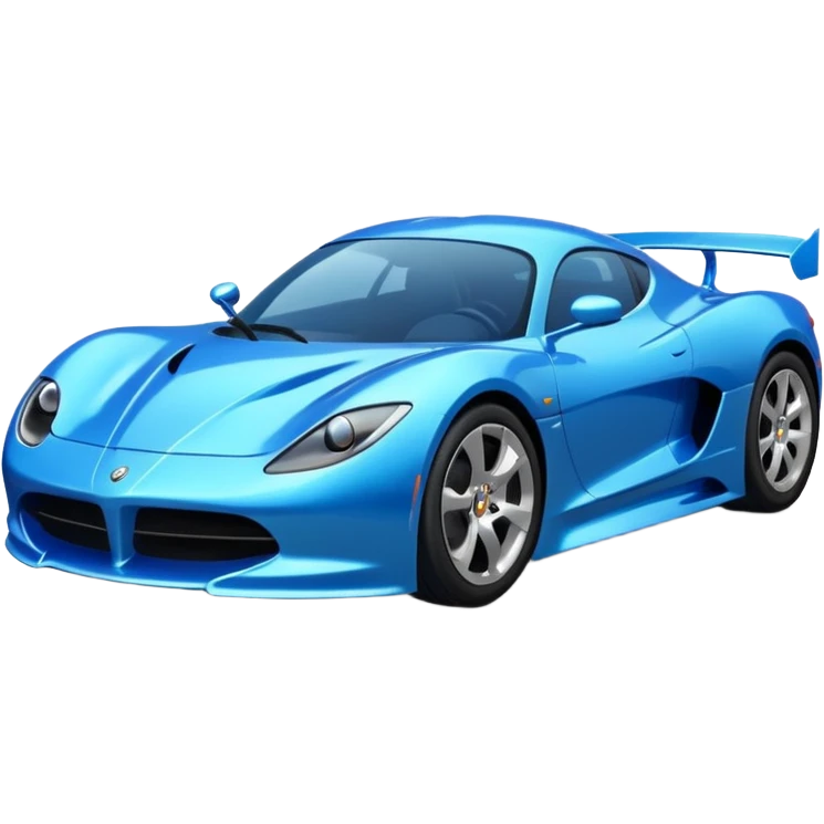 blue sport car emoji