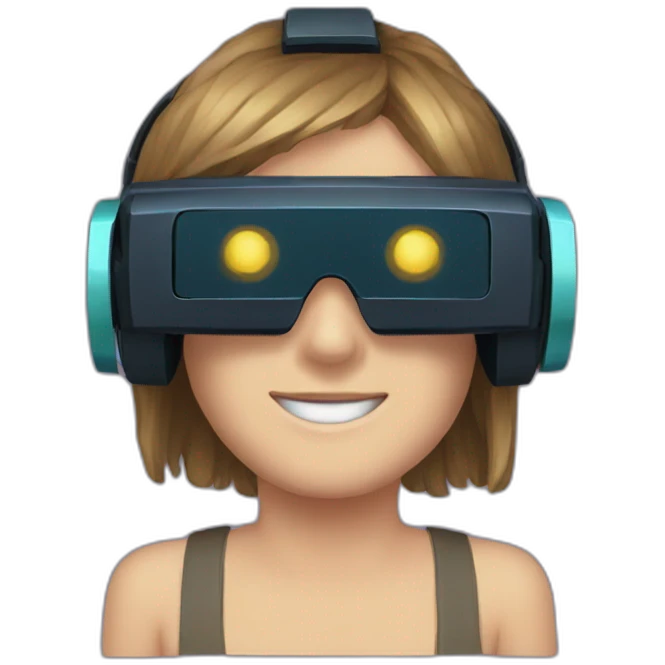 VR headset Pixel Art emoji