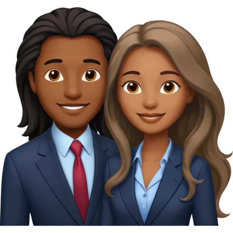 romantic and smiling black couple emoji