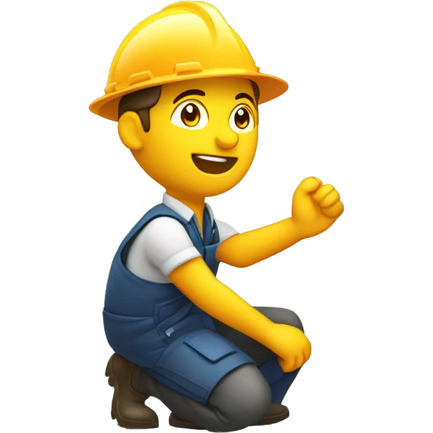 operador de costado apagando una palanca de energia puesta en la pared emoji