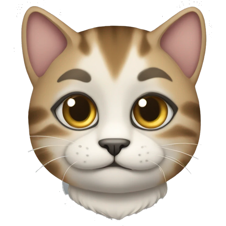 kucing dengan senapan emoji