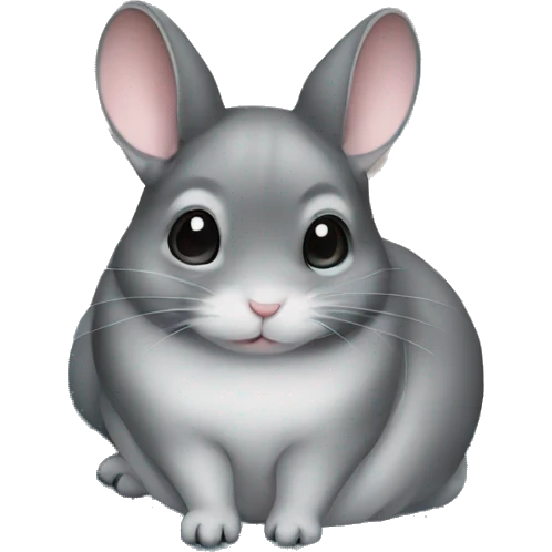 Cozy chinchilla on blanket  emoji