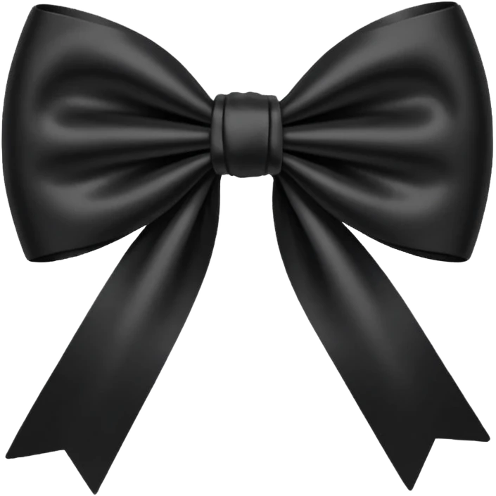 black bow emoji emoji