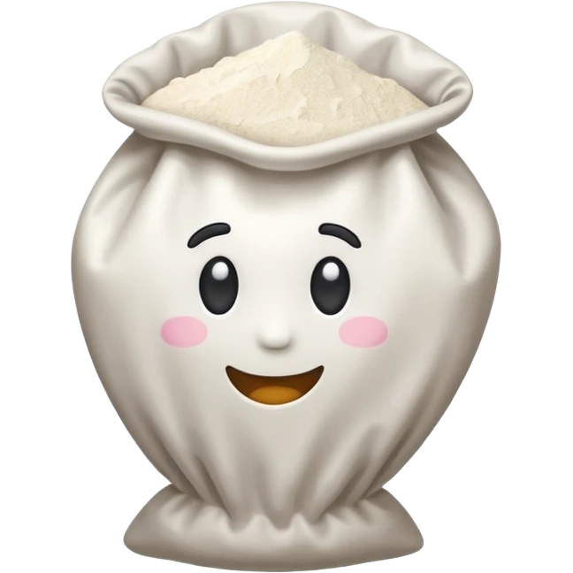 flour in a flour bag emoji