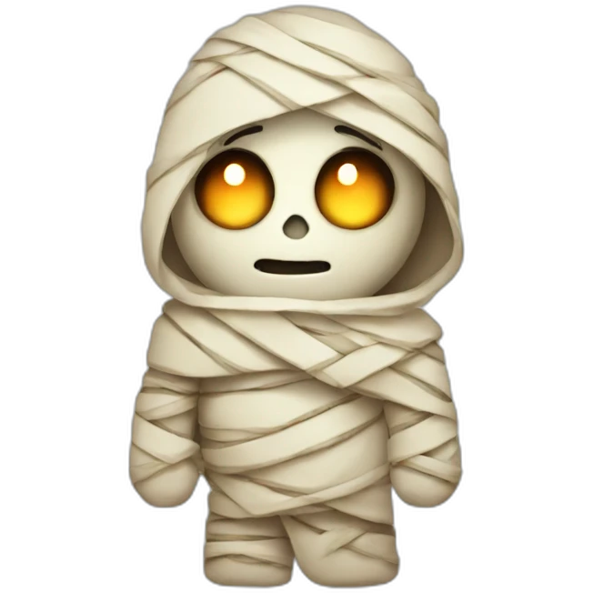 cute halloween mummy emoji