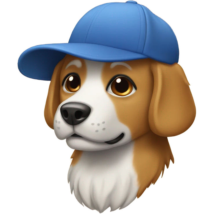 Perro con gorra emoji