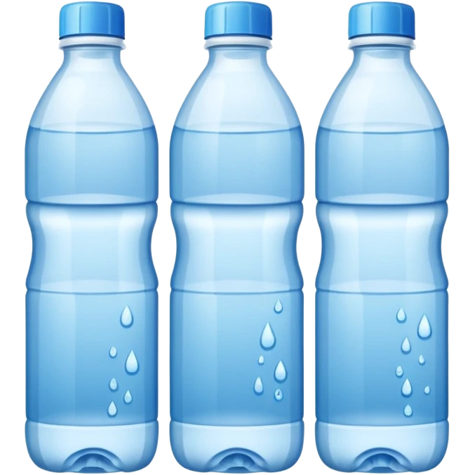 botellas de agua emoji