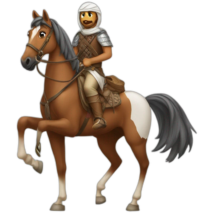 Arab horse raider emoji