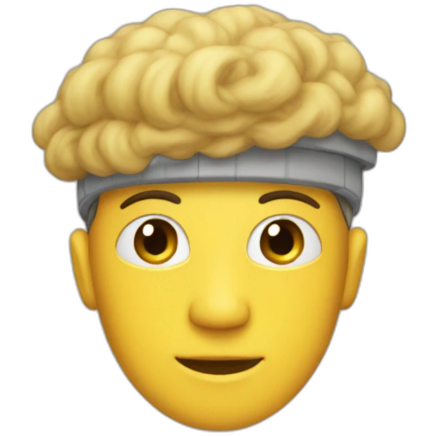 deck on the head emoji