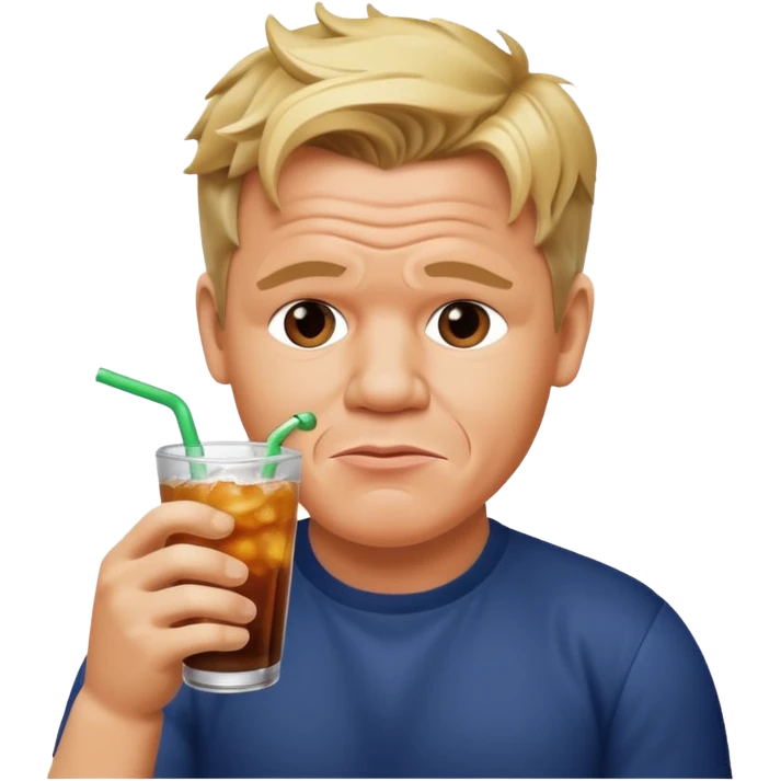 gordon ramsay sipping soda emoji