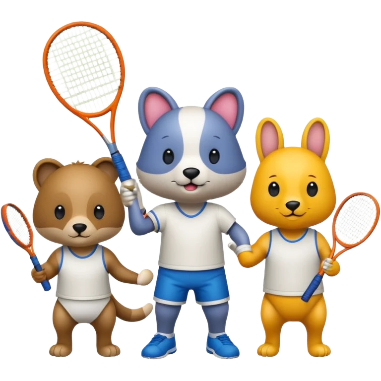 Tennis-Racket Animals emoji