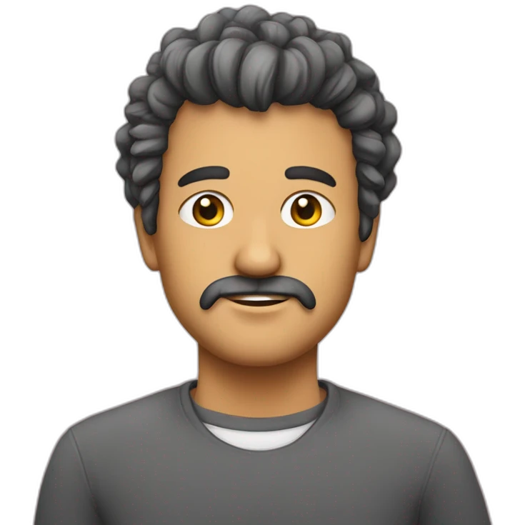 Arrumando cabelo com sono emoji