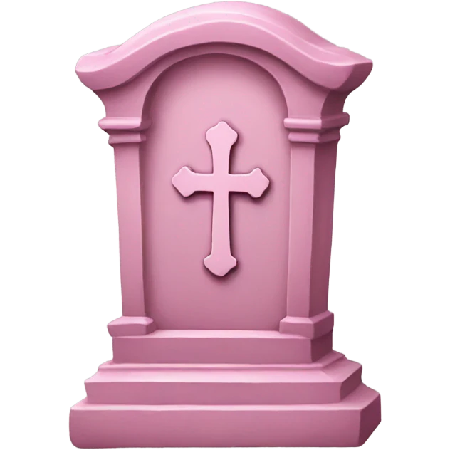 Pink grave emoji