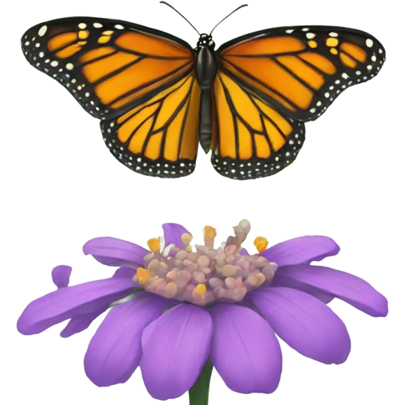 Monarch butterfly  emoji