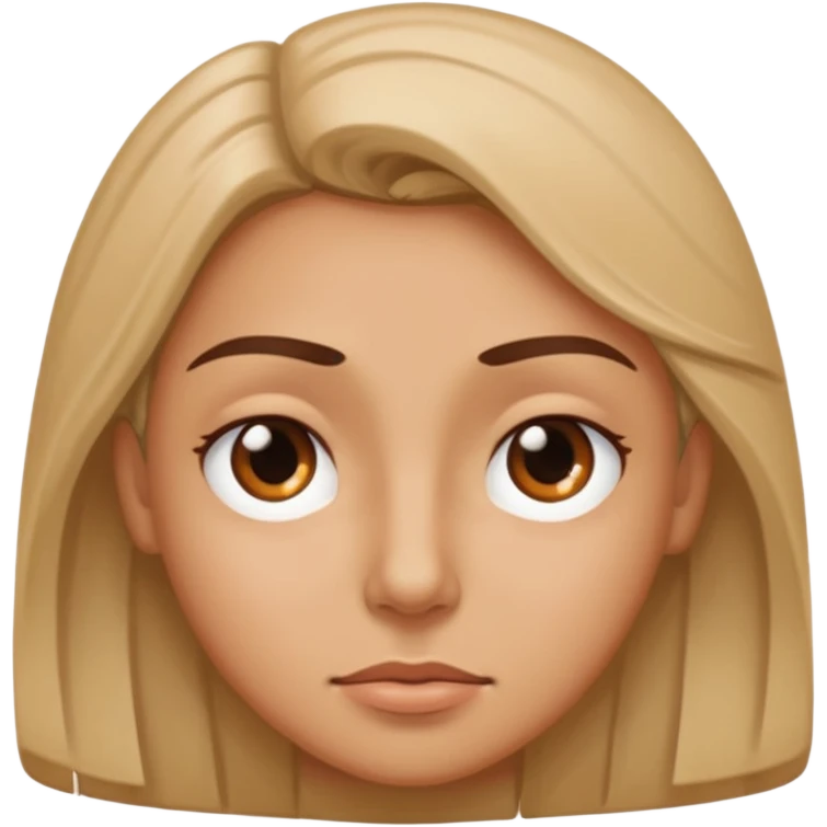 Profile head squinting eye emoji