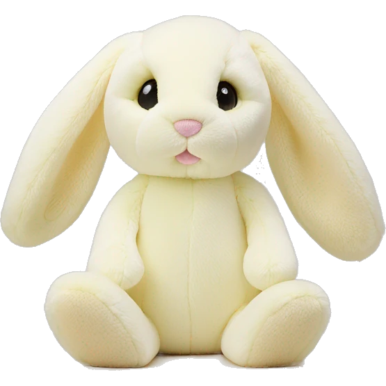 Blossom cream bunny Jellycat  emoji
