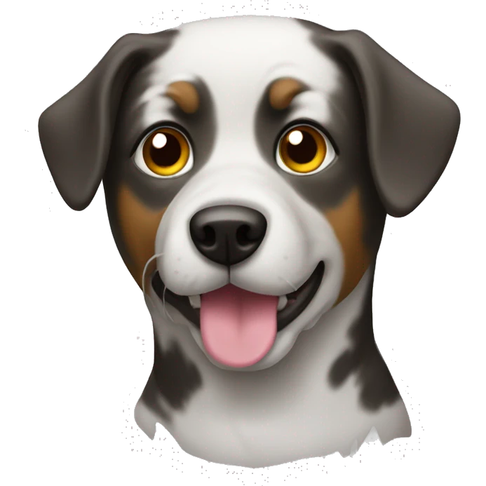 Cleaning border dog emoji