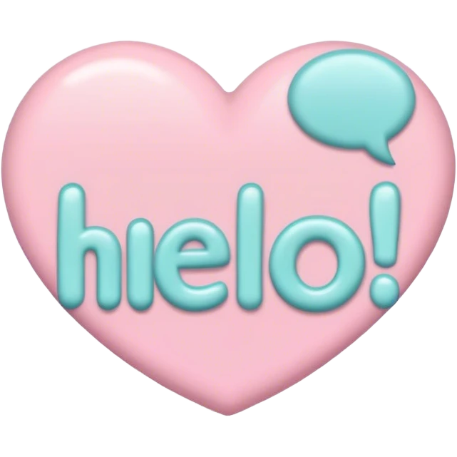 pastel sign say "hello" emoji