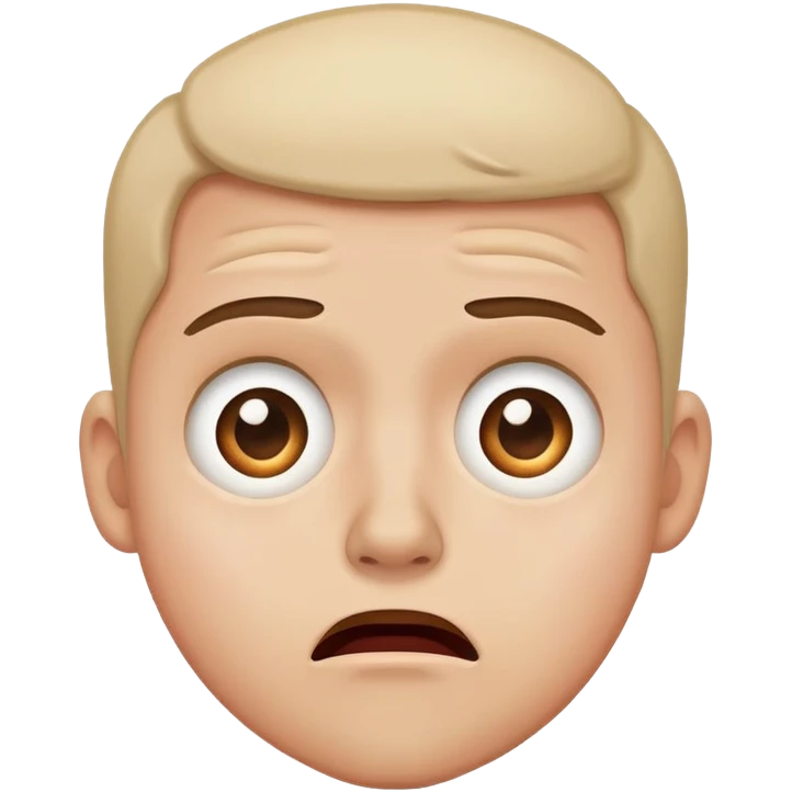 Scared, blushing, nervous, surprised, and very disgusted emoji