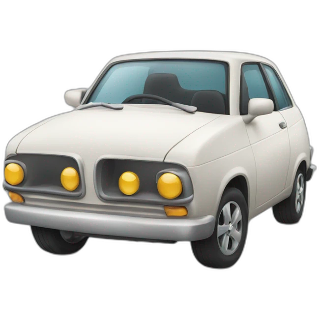 À Dog in a car emoji