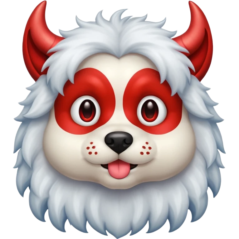 devil cute fluffy complete dog emoji