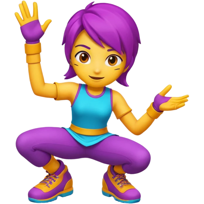 Gaming character with vibrant colors emoji