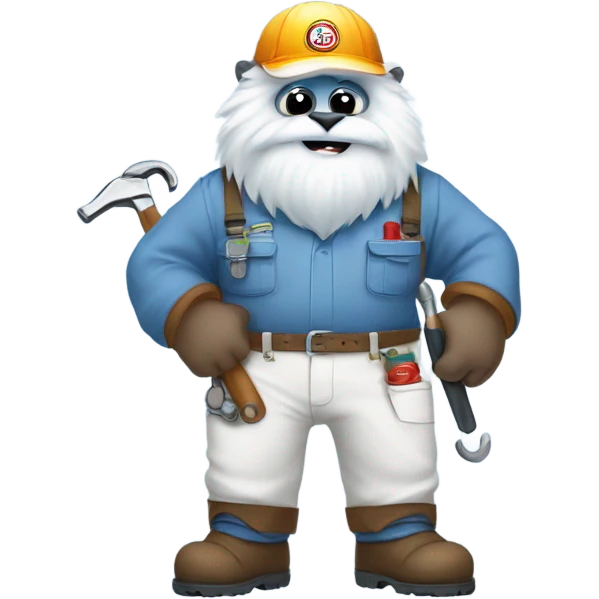 Plumber yeti emoji