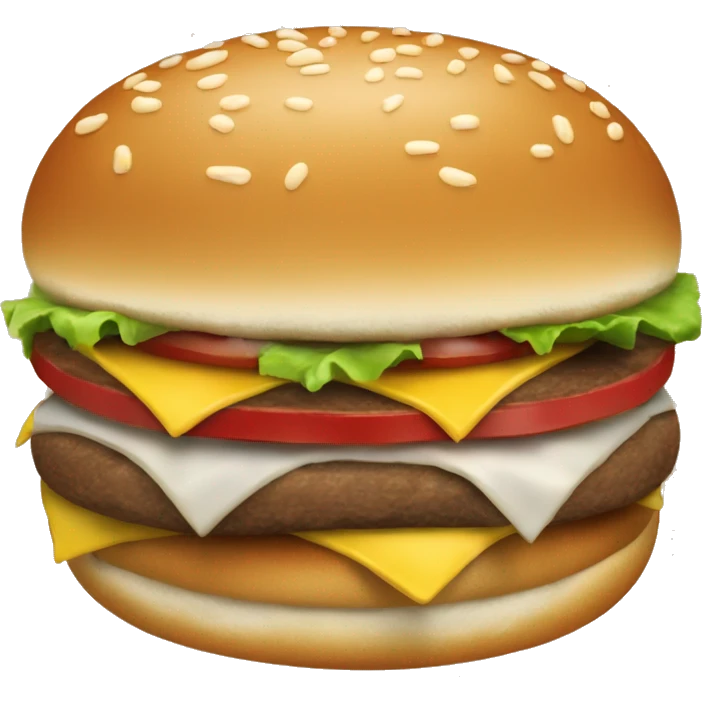 üç köfteli büyük bir burger emoji