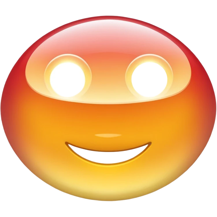 high beam car headlights icon, rounded, glossy, with gradients, clean and minimal, semicircle with long horizontal lines to the right, Apple emoji style emoji
