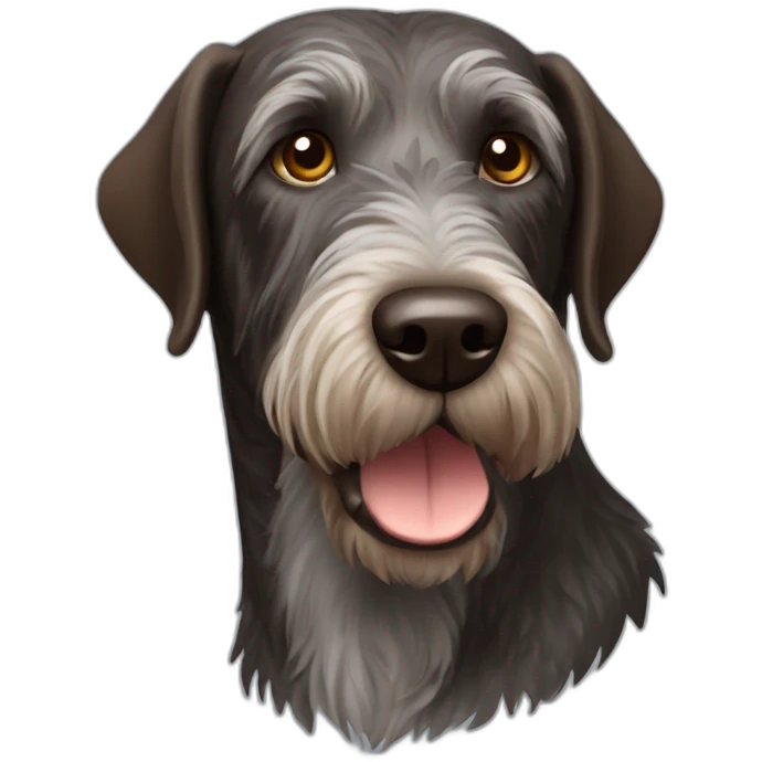 German Wirehaired Pointer dog emoji