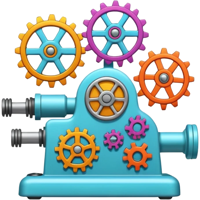 Generate an emoji whish shows Brain Factory Wonder Workshop. Which is in a nice cartoon style emoji