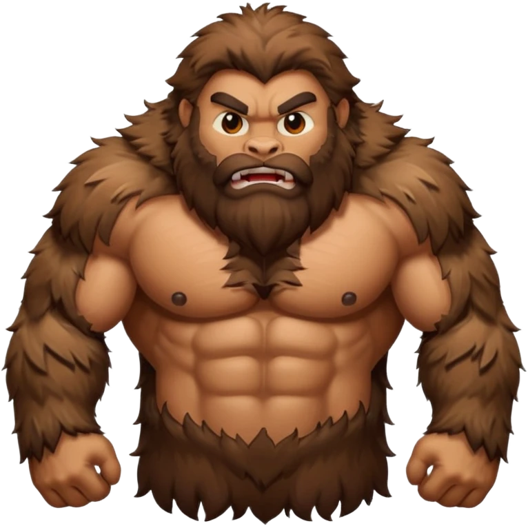 Create a hairy creature emoji