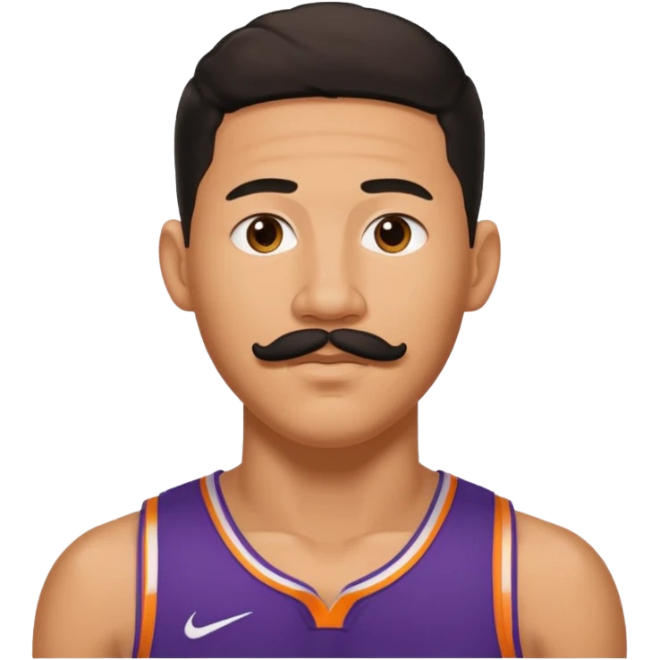devin booker with mustache emoji
