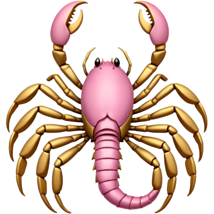 Light pink and gold Scorpion emoji