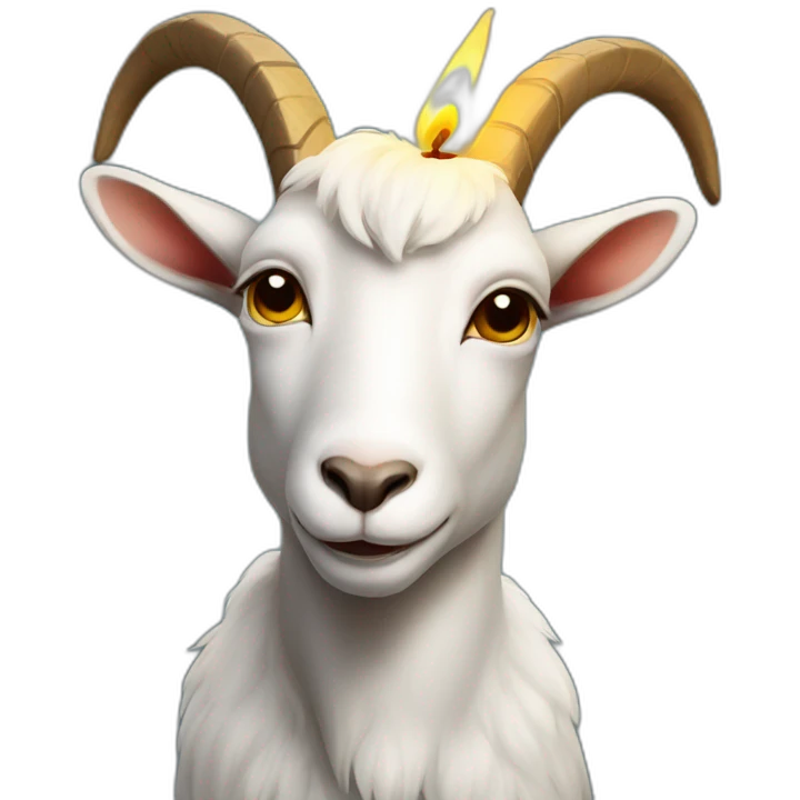 goat with candle in head emoji