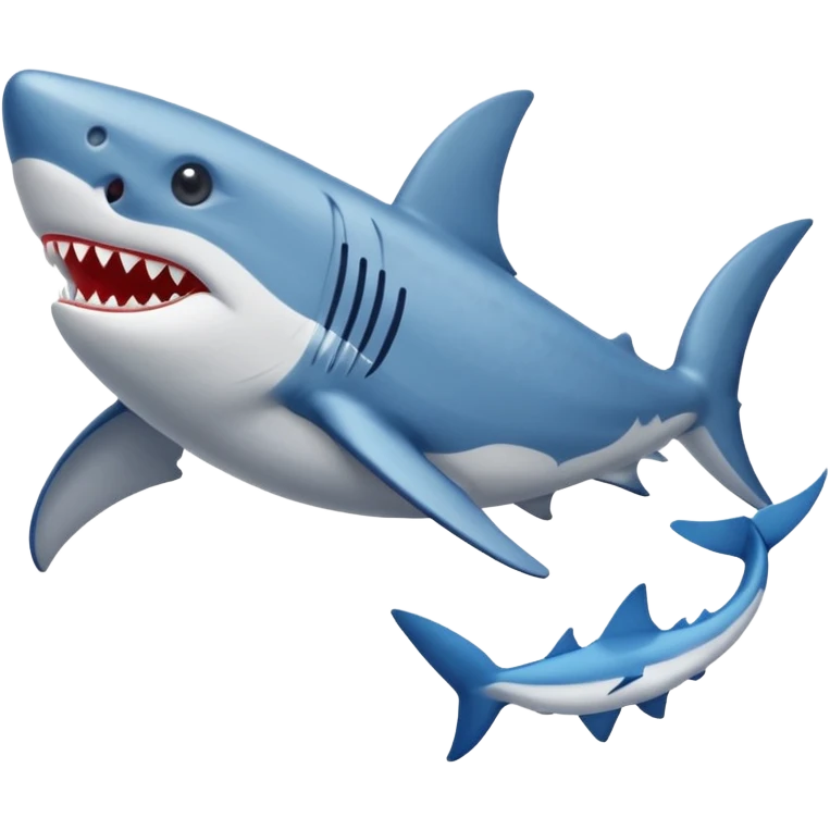 Un tiburón con zapatos Nike azules emoji