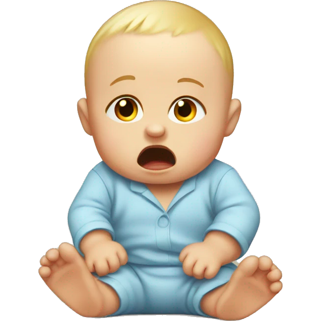 Baby having a tantrum  emoji
