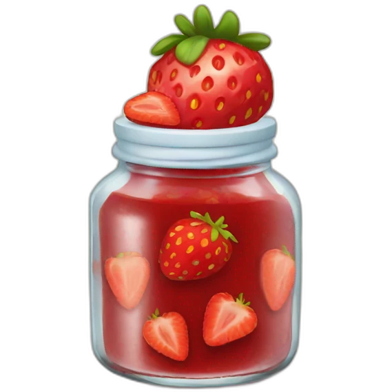 strawberry jam jar emoji