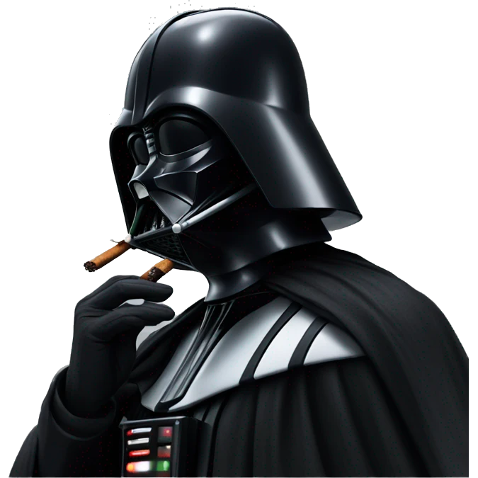 Darth vader smoking emoji