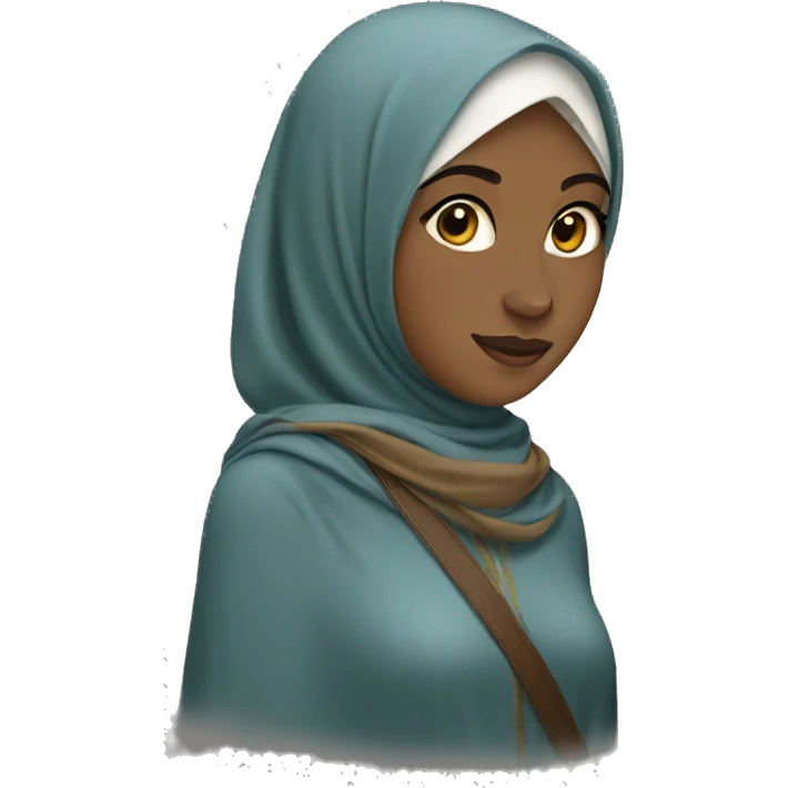 Aslan hijab Girl  emoji