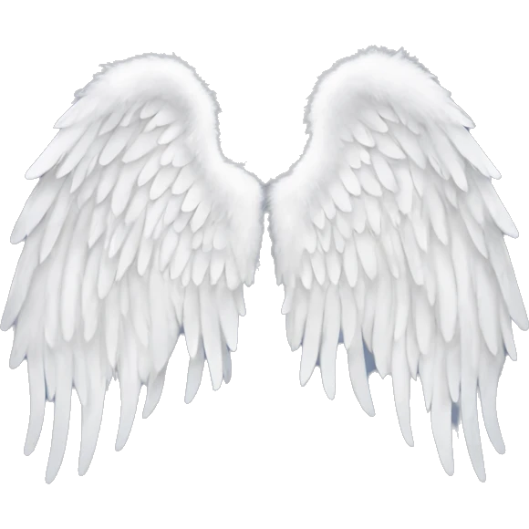 Victoria’s Secret white angel  wings  emoji
